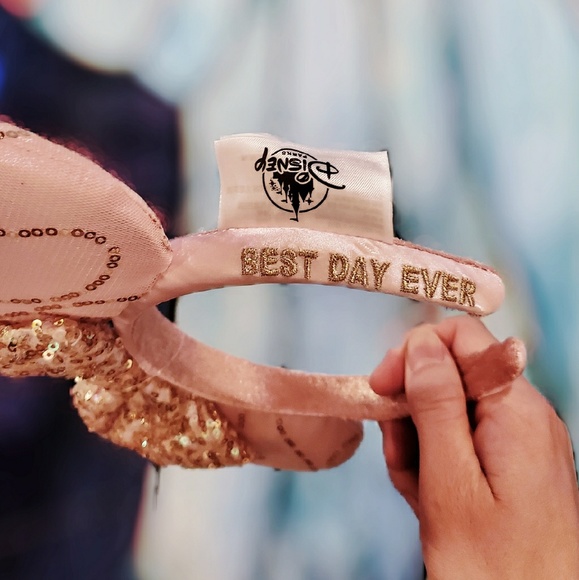 DISNEY PARKS BIBBIDI BOBBIDI *BEST DAY EVER* EARS - Picture 7 of 7